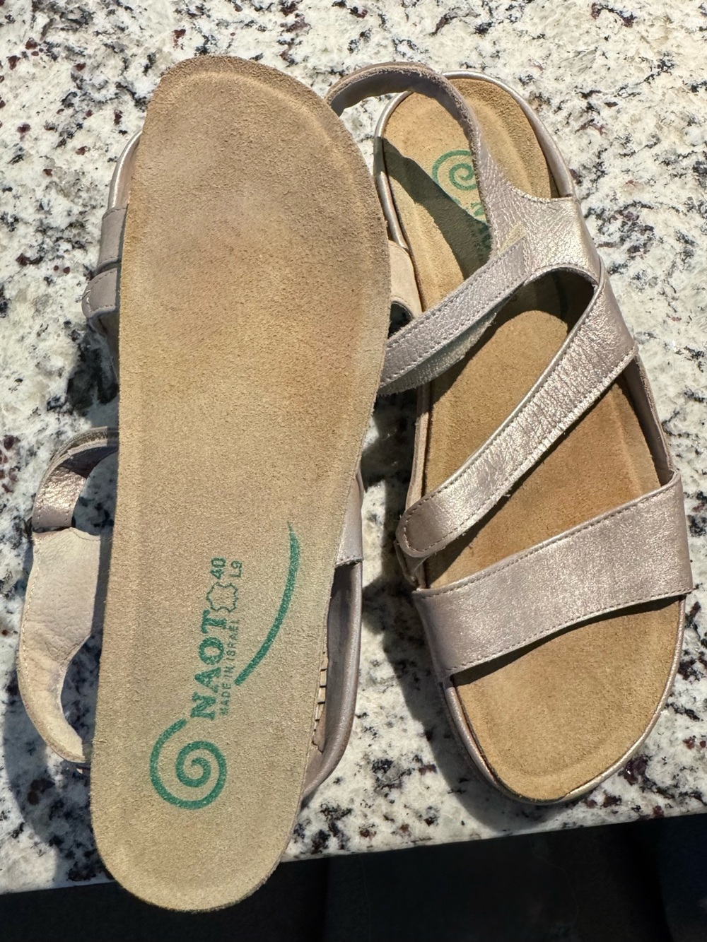 Naot Women's Gold Adjustable Strappy Comfort Sandals - Picture 4 of 9